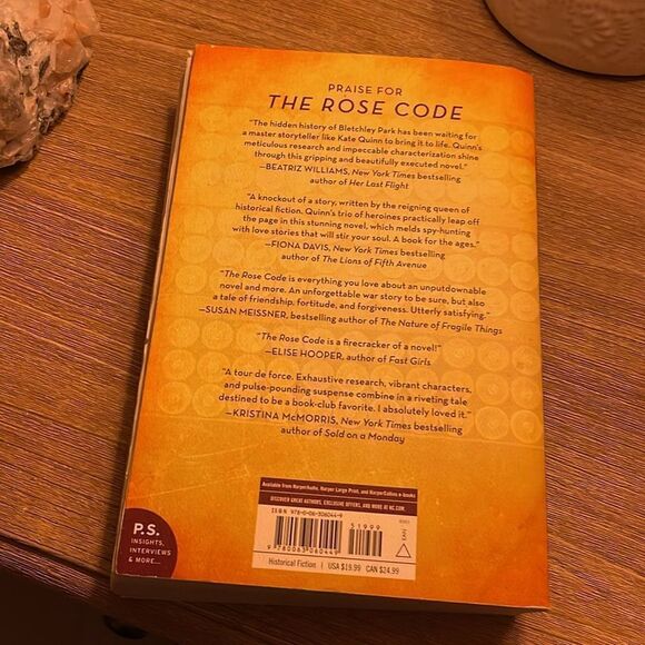The Rose Code by Kate Quinn - Yellow Cover Edition - Picture 3 of 6